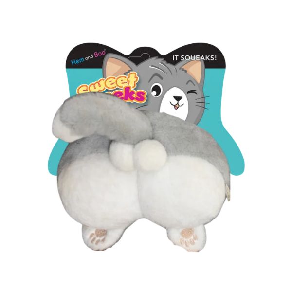 Hem &amp; Boo Sweet Cheeks Plush Squeaky Dog Toy