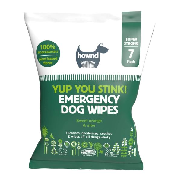 Hownd Yup You Stink! Emergency Biodegradable Dog Wipes