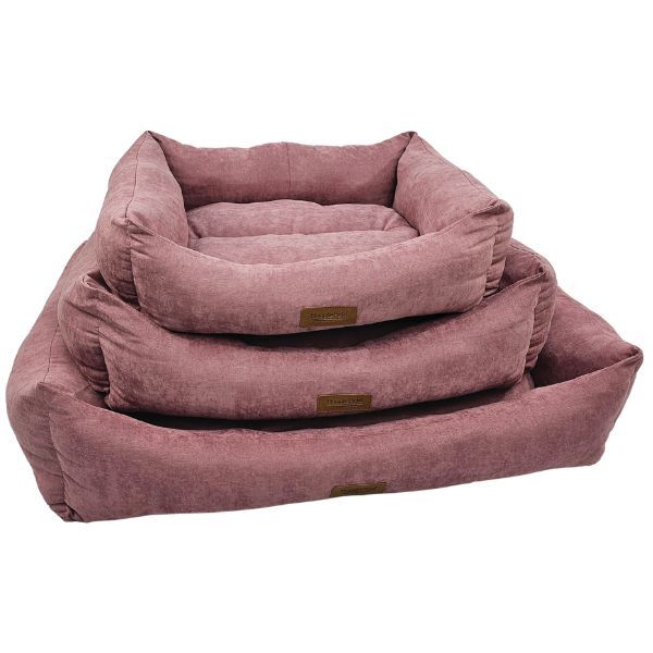 HugglePets Luxury Dog Lounger (Pink)
