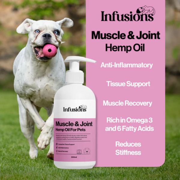 Infusions Muscle &amp; Joint Hemp Oil for Pets (300ml)