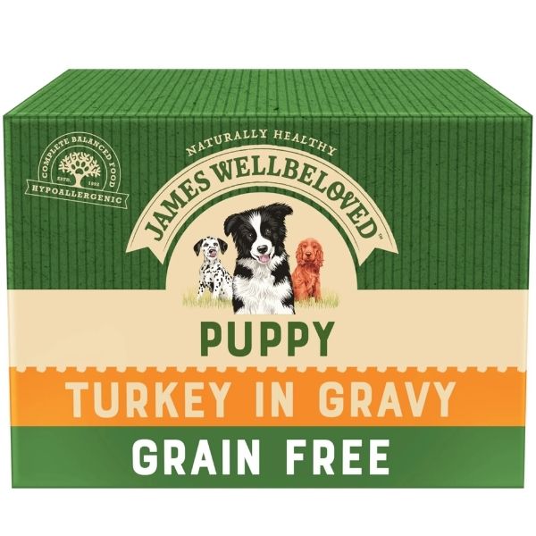 James Wellbeloved Puppy Grain Free Pouches - 12 X 90G