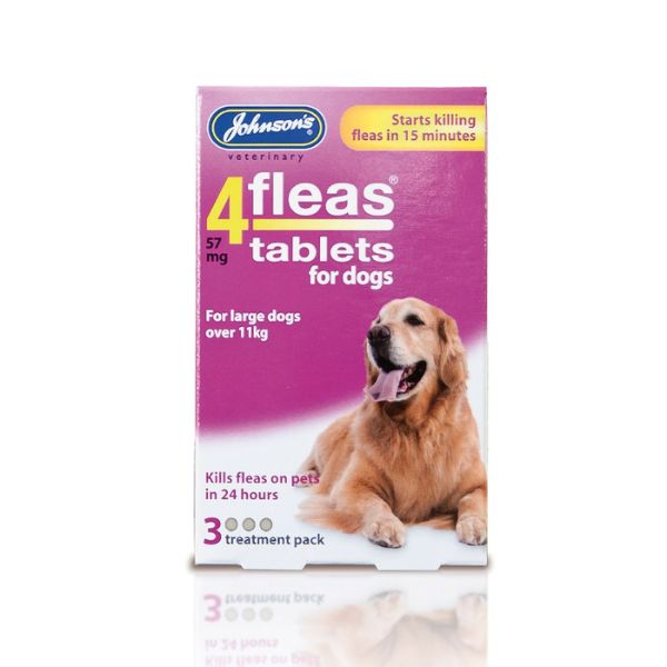 Johnsons 4Fleas Tablets For Large Dogs &amp; Puppies