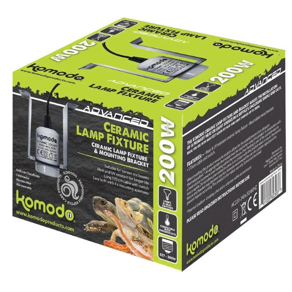 Komodo Mountable Ceramic ES Lamp Fixture