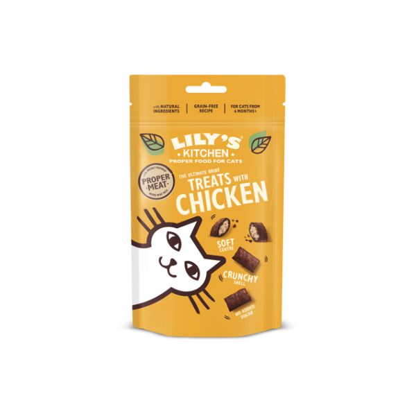 Lily&#39;s Kitchen Chicken Cat Treats - 60G