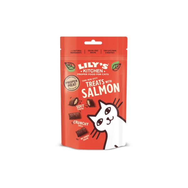 Lily&#39;s Kitchen Salmon Cats Treats - 60G