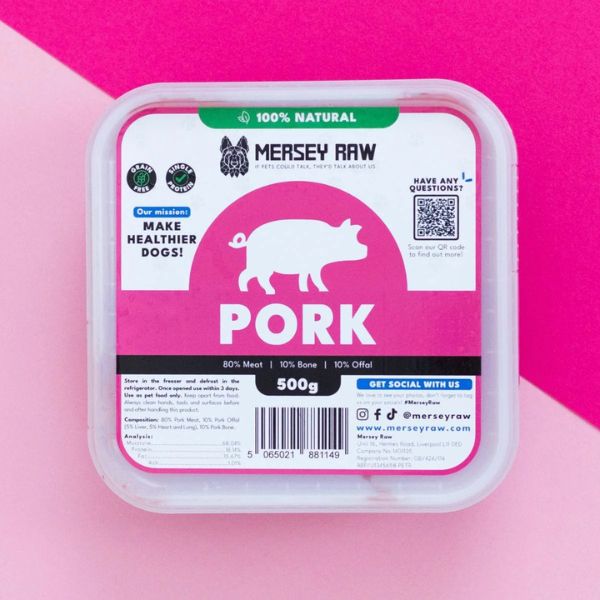 Mersey Raw - Raw Dog Food (Pork)