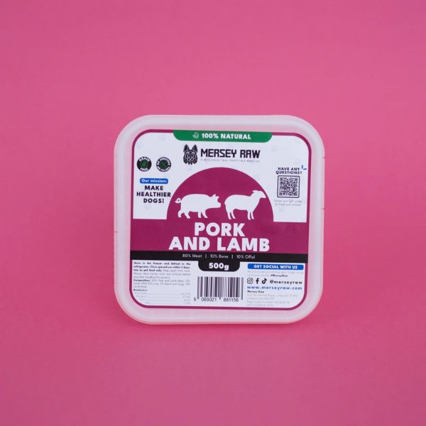 Mersey Raw Complete Raw Dog Food (Pork and Lamb)