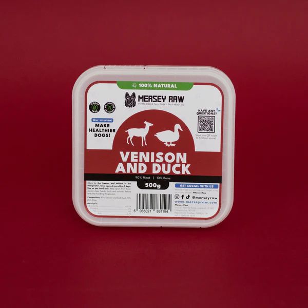 Mersey Raw - Raw Dog Food (Venison &amp; Duck)