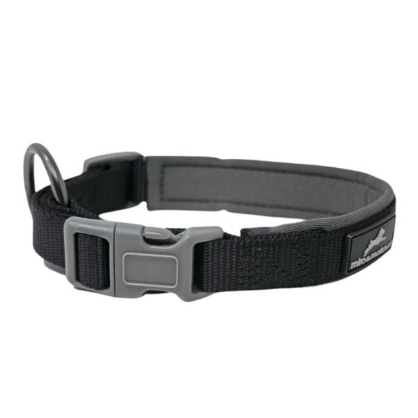 Miro &amp; Makauri Neoprene Padded Dog Collar (Black)