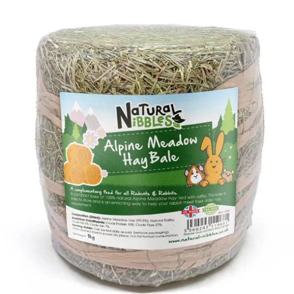 Natural Nibbles Alpine Meadow Hay Bale (1kg)