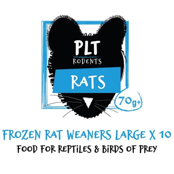 PLT Frozen Weaner Rats (10 Pack)