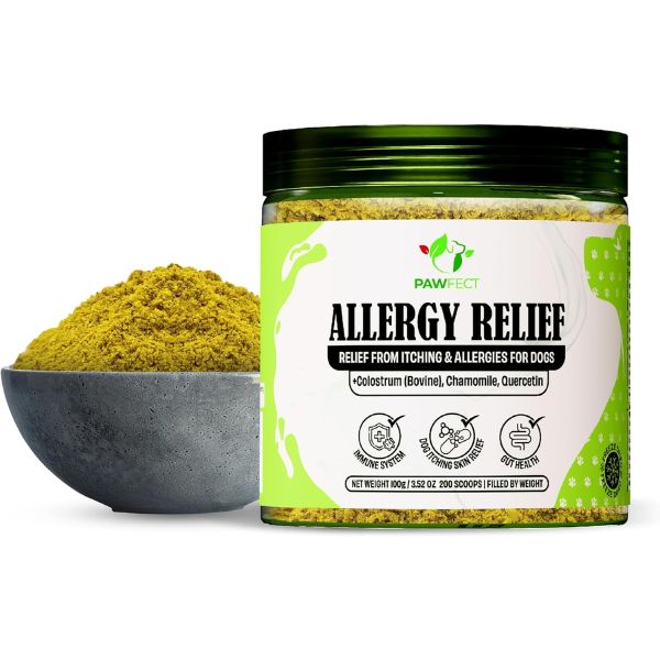 Pawfect Allergy Relief Food Topper Supplement for Dogs