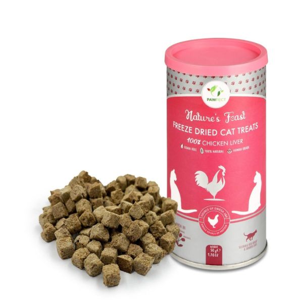 Pawfect Nature's Feast Freeze-Dried Treats for Cats