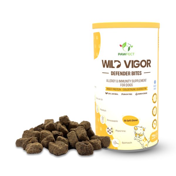 Pawfect Wild Vigor Defender Bites - Allergy and Immunity Supplement for Dogs