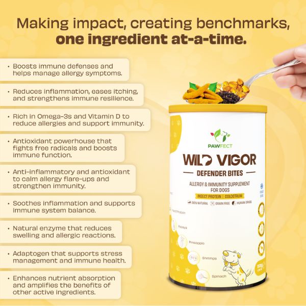 Pawfect Wild Vigor Defender Bites - Allergy and Immunity Supplement for Dogs
