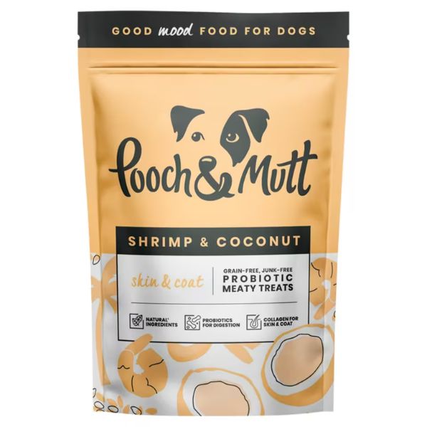 Pooch &amp; Mutt Skin &amp; Coat Probiotic Meaty Treats (Shrimp &amp; Coconut)