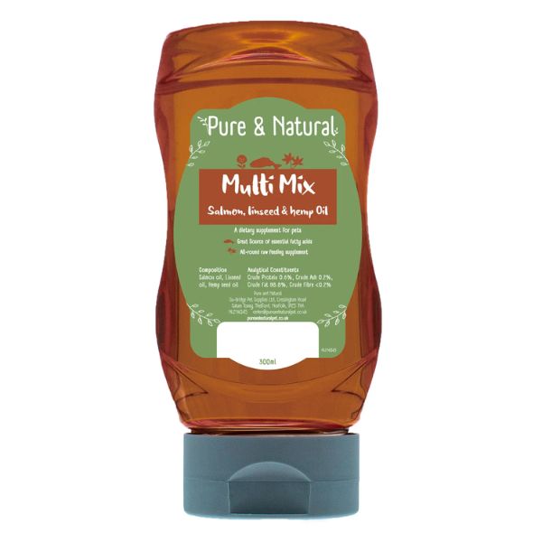Pure &amp; Natural Multi Mix Salmon, Linseed &amp; Hemp Oil (300ML)