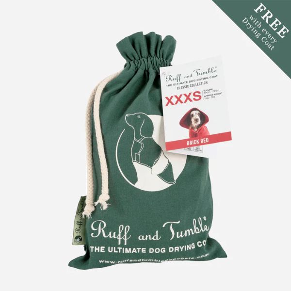 Ruff and Tumble Classic Dog Drying Coat - Forest Green