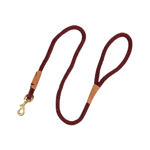 Ruff and Tumble Slim Clip Lead - Burgundy
