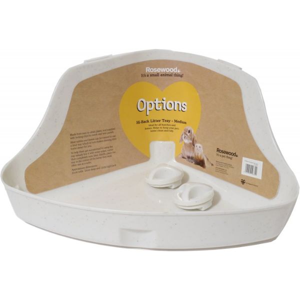 Rosewood Options Corner Litter Tray - Medium