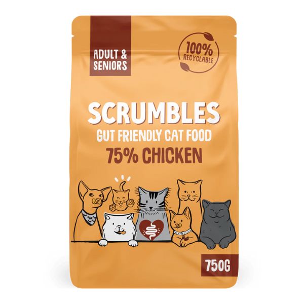 Scrumbles Chicken Dry Adult Cat Food (750g)