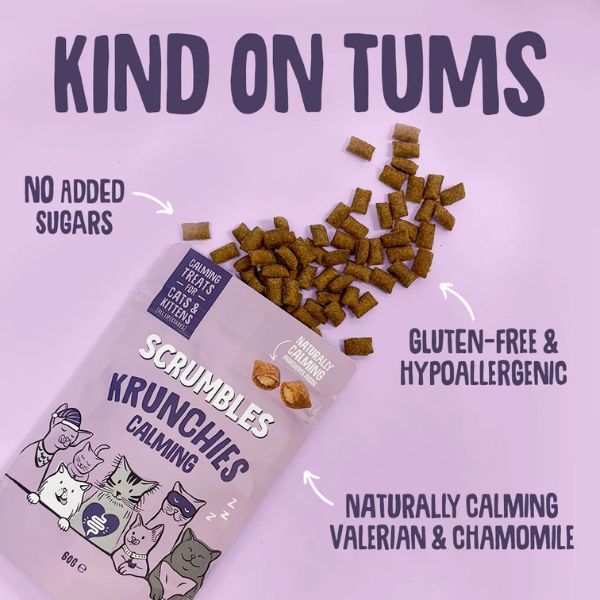 Scrumbles Krunchies Calming Cat Treats