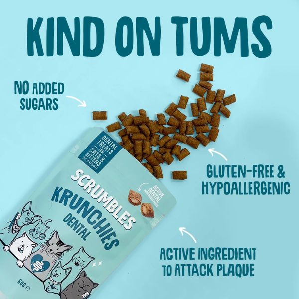 Scrumbles Krunchies Dental Cat Treats