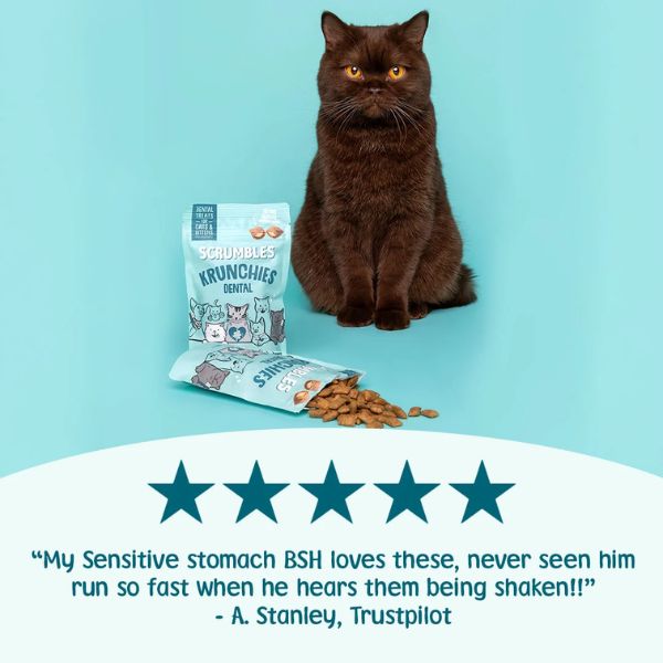 Scrumbles Krunchies Dental Cat Treats