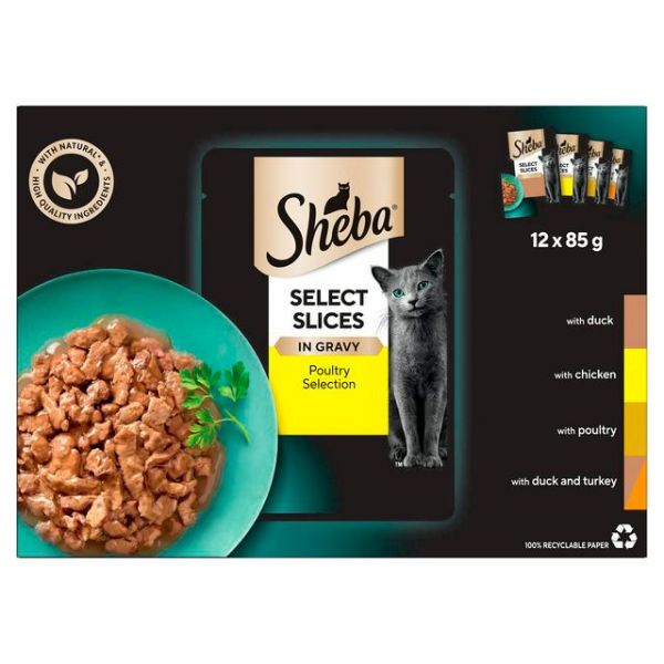 Sheba Select Slices Poultry In Gravy 12 x 85G