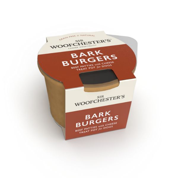 Sir Woofchester Bark Burgers Treat Pot