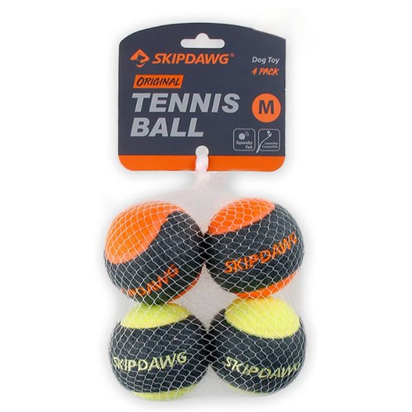 Skipdawg Premium High Bounce Tennis Ball 4 Pack