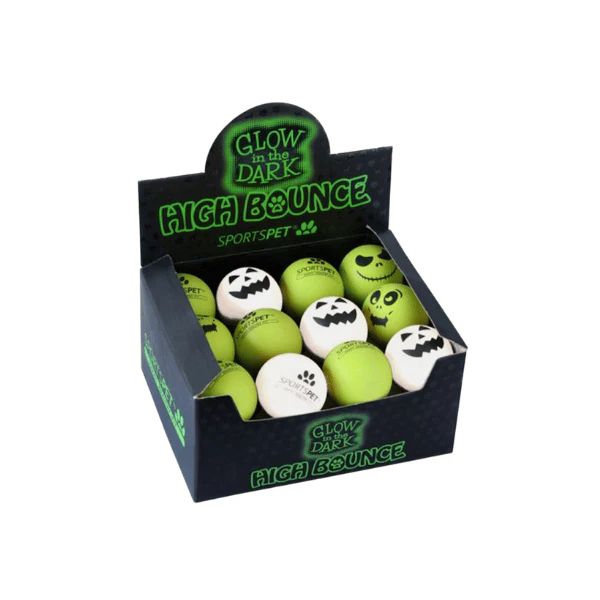 SportsPet High Bounce Halloween Glow Ball