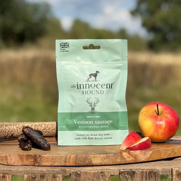 The Innocent Hound Venison Sausage with Chopped Apple