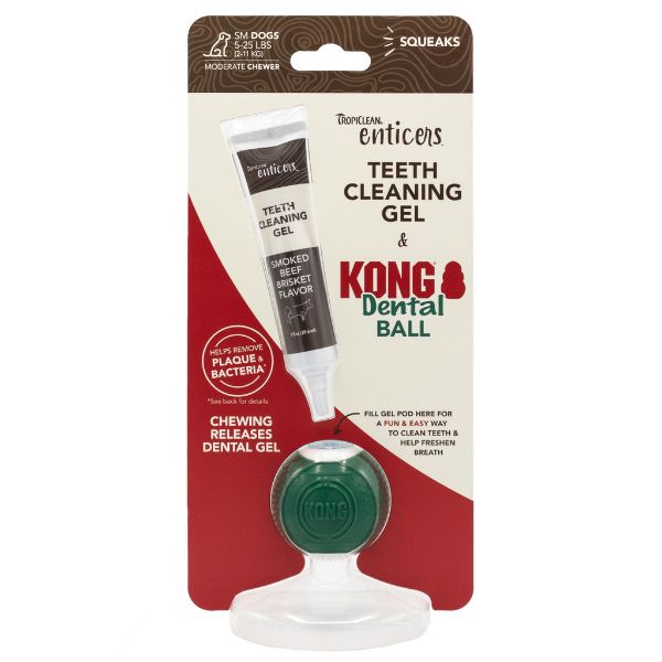 TropiClean Enticers KONG Dental Ball Kit