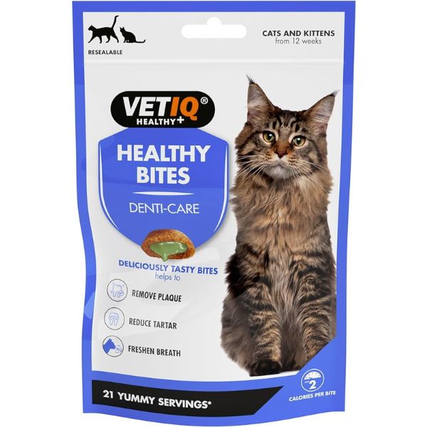 VetIQ Healthy Bites for Cats &amp; Kittens (Breath &amp; Dental)