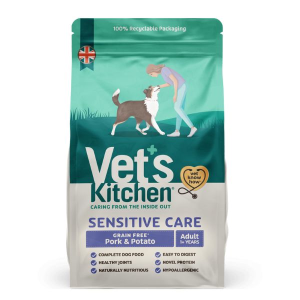 Vet&#39;s Kitchen Sensitive Care Grain Dog Food - Pork &amp; Potato (6KG)