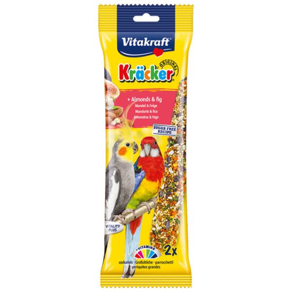 Vitakraft Kracker Almond &amp; Fig Cockatiel Treat Sticks