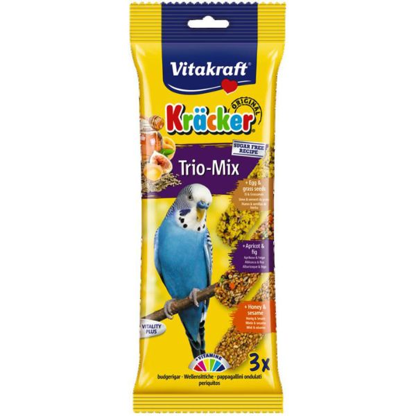 Vitakraft Kracker Budgie Treats with Honey, Egg, Apricot &amp; Fig