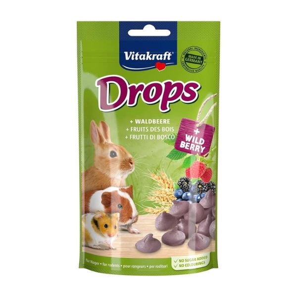 Vitakraft Wild Berry Drops - 75G