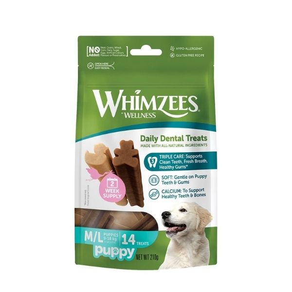 Whimzees Puppy Dental Treats (14 Pack)