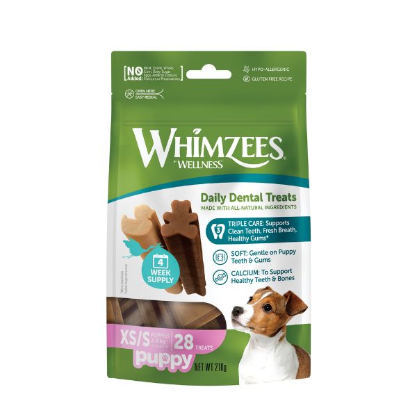Whimzees Puppy Dental Treats XS/S (28 Pack)