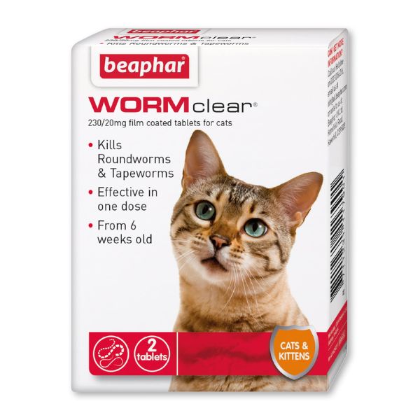 Beaphar WormClear Tablets For Cats &amp; Kittens