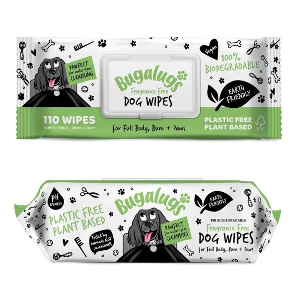 Bugalugs Fragrance Free Dog Wipes