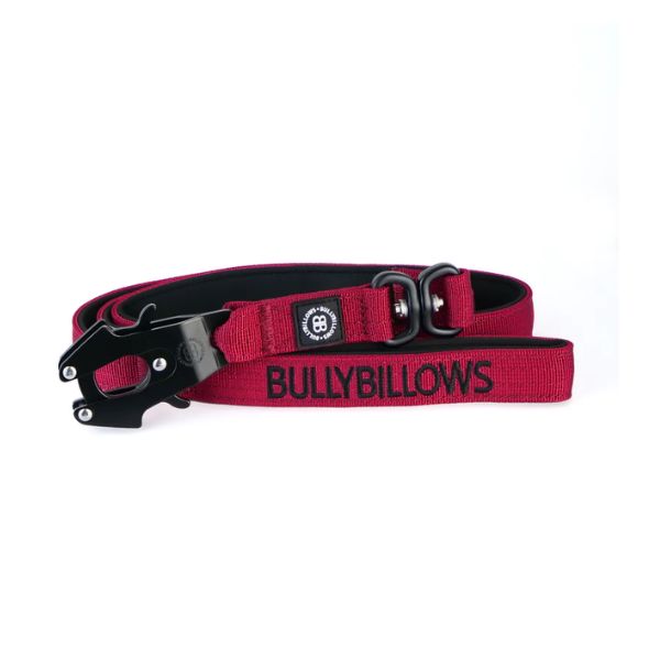 Bully Billows 1.4m Swivel Combat Lead Neoprene Lined Secure Rated Clip with Soft Handle