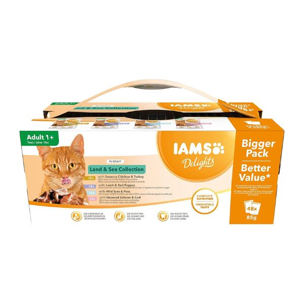 IAMS Delights Land And Sea Collection Bigger Pack