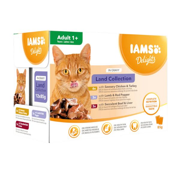 IAMS Land Collection In Gravy 8 Pack