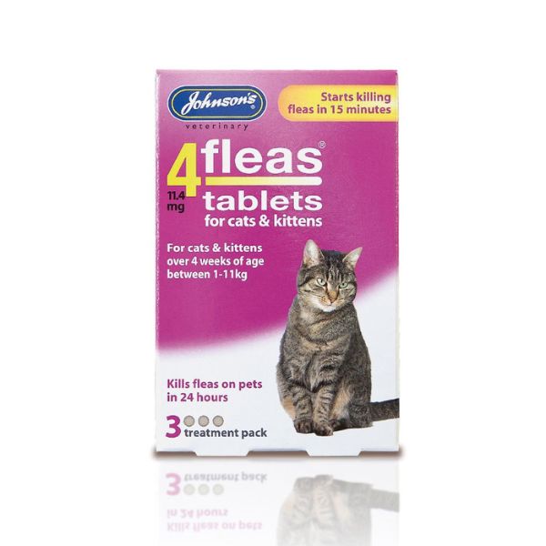 Johnsons 4Fleas Tablets For Cats &amp; Kittens