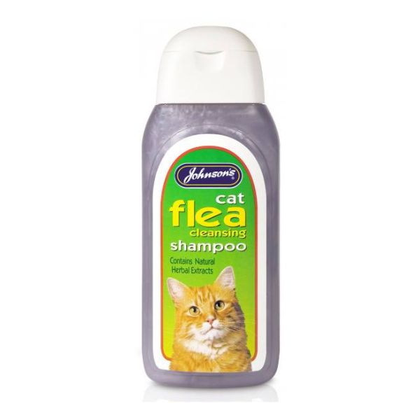 Johnsons Cat Flea Cleansing Shampoo - 200ml