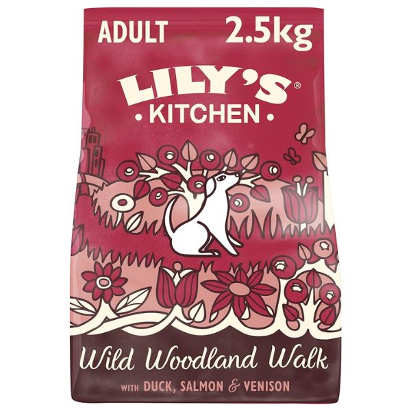 Lily&#39;s Kitchen Wild Woodland Walk - Duck, Salmon and Venison Dry Food (2.5kg)
