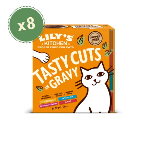 Lily&#39;s Kitchen Tasty Cuts in Gravy 8 x 85g Multipack